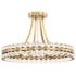 Crystorama Clover 18" Wide Aged Brass Ceiling Light