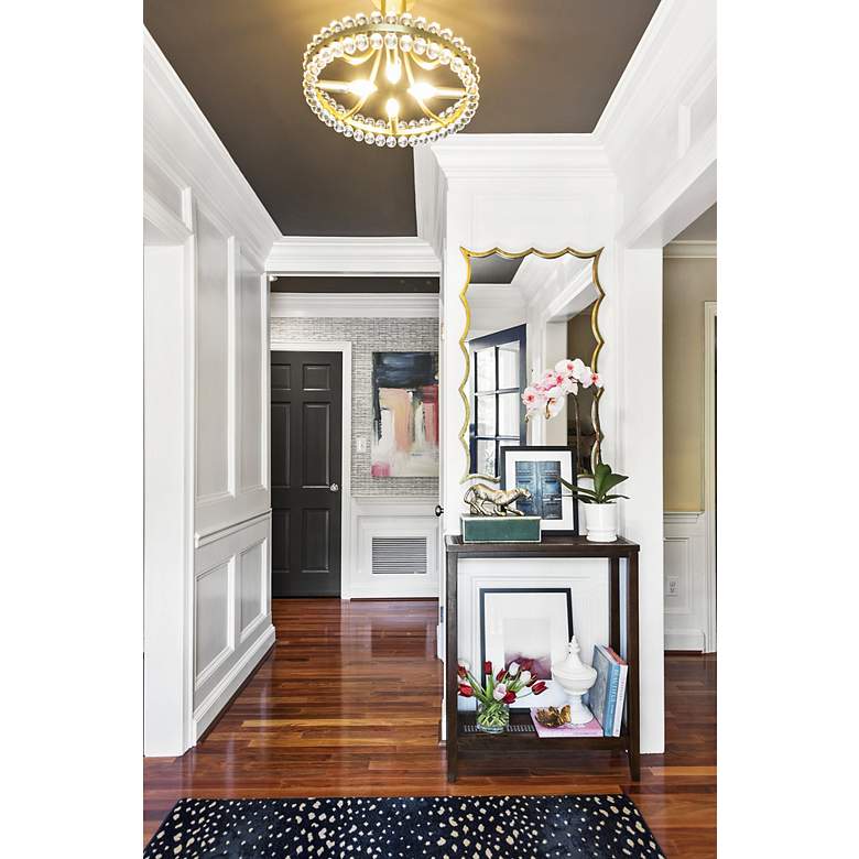 Image 7 Crystorama Clover 18" Wide Aged Brass Ceiling Light more views