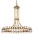 Crystorama Clover 22 1/2" Wide Aged Brass and Crystal Chandelier