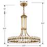 4_Crystorama Clover 22 1/2" Wide Aged Brass and Crystal Chandelier more views