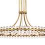 4_Crystorama Clover 28 3/4" Wide Aged Brass Chandelier more views