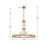 5_Crystorama Clover 28 3/4" Wide Aged Brass Chandelier more views