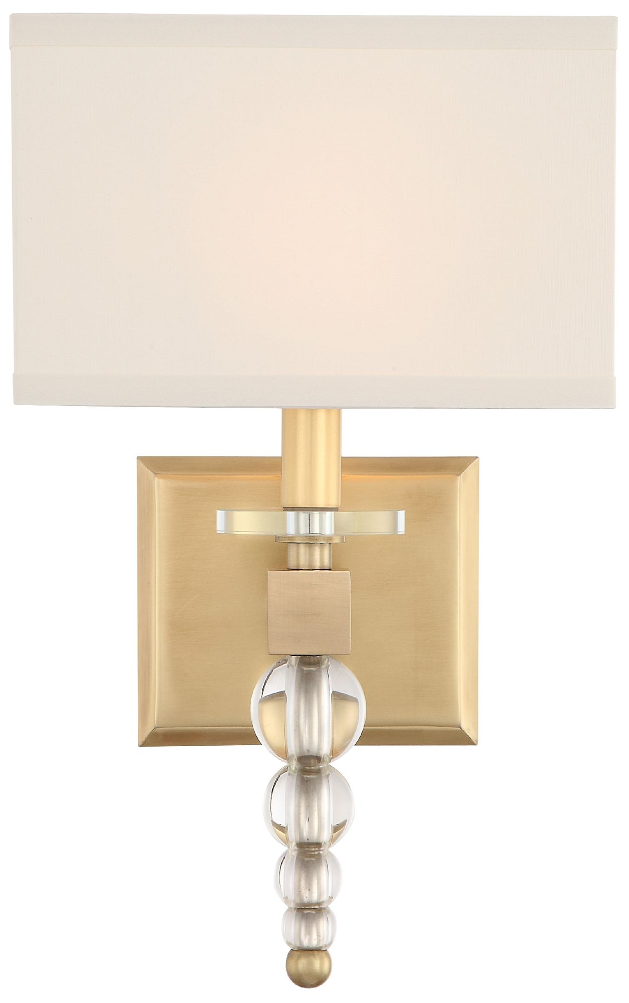 Crystorama Clover Brass - Antique Brass Collection