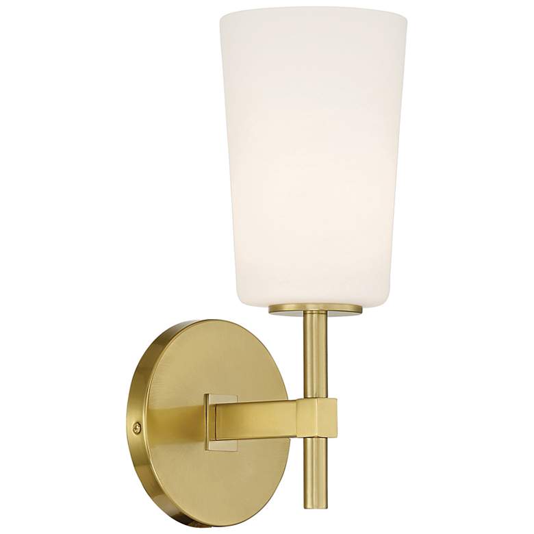 Image 2 Crystorama Colton 13 1/4" High Aged Brass Wall Sconce more views