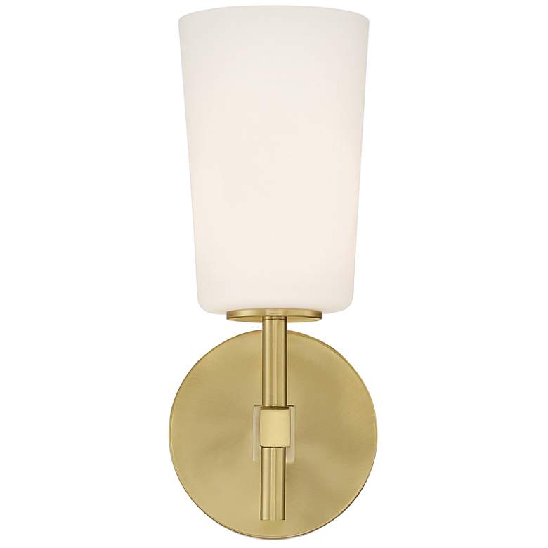 Image 3 Crystorama Colton 13 1/4" High Aged Brass Wall Sconce more views
