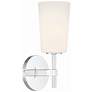1_Crystorama Colton 13 1/4" High Polished Chrome Wall Sconce