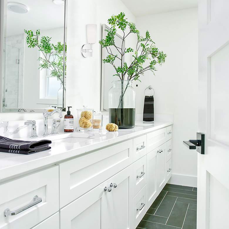 Image 3 Crystorama Colton 13 1/4" High Polished Chrome Wall Sconce more views