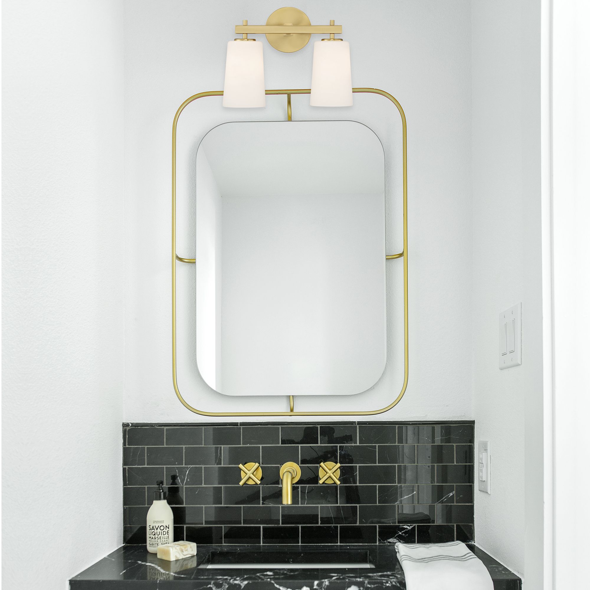 Image 6 Crystorama Colton 14.75'' Aged Brass Sconce more views