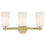 1_Crystorama Colton 23 1/2" Wide 3-Light Aged Brass Bath Light
