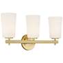 2_Crystorama Colton 23 1/2" Wide 3-Light Aged Brass Bath Light more views