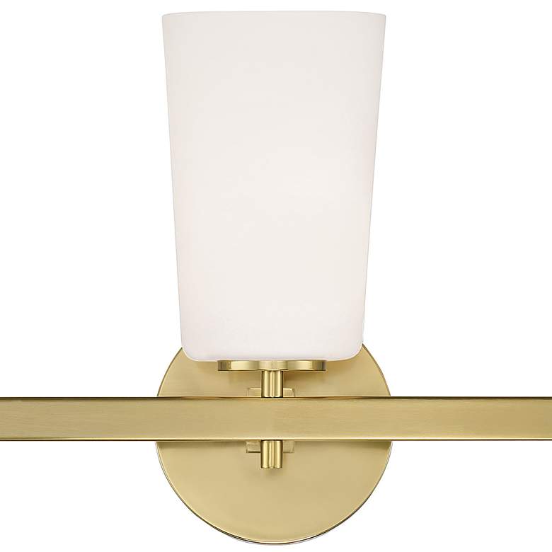 Image 4 Crystorama Colton 23 1/2" Wide 3-Light Aged Brass Bath Light more views