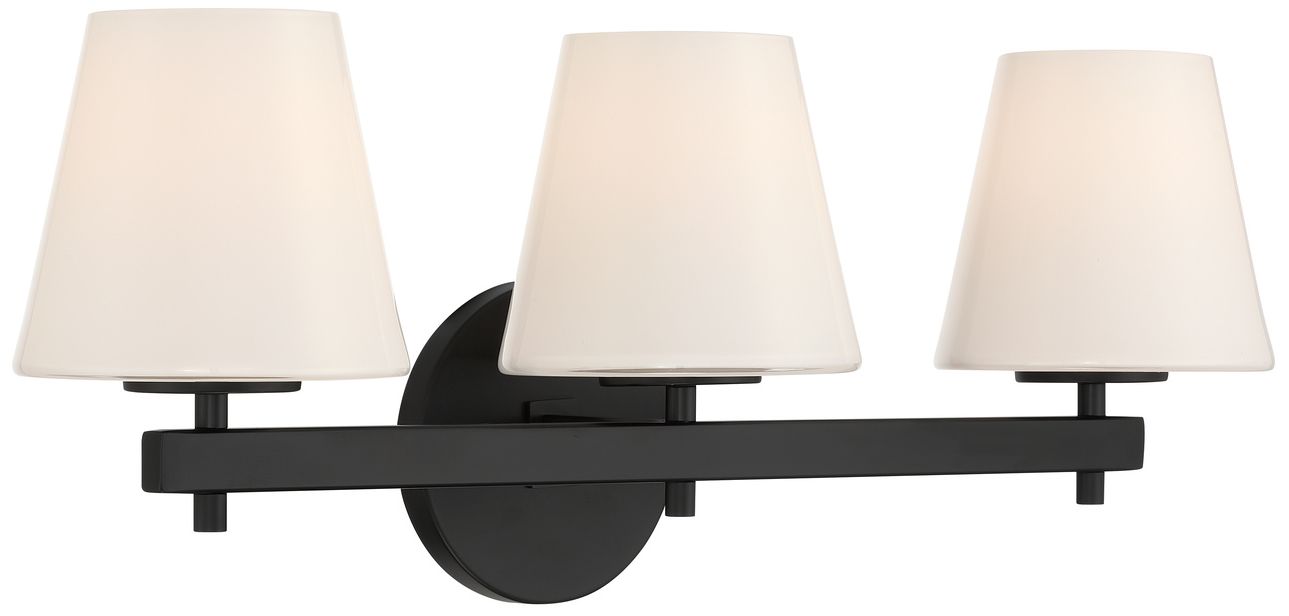 Image 3 Crystorama Colton 24.5'' Black Bathroom Vanity more views