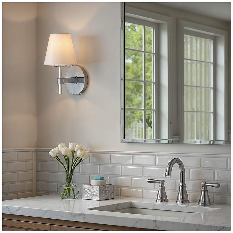 2066x Crystorama Colton 6'' Polished Chrome Sconce - #2066X | Lamps Plus