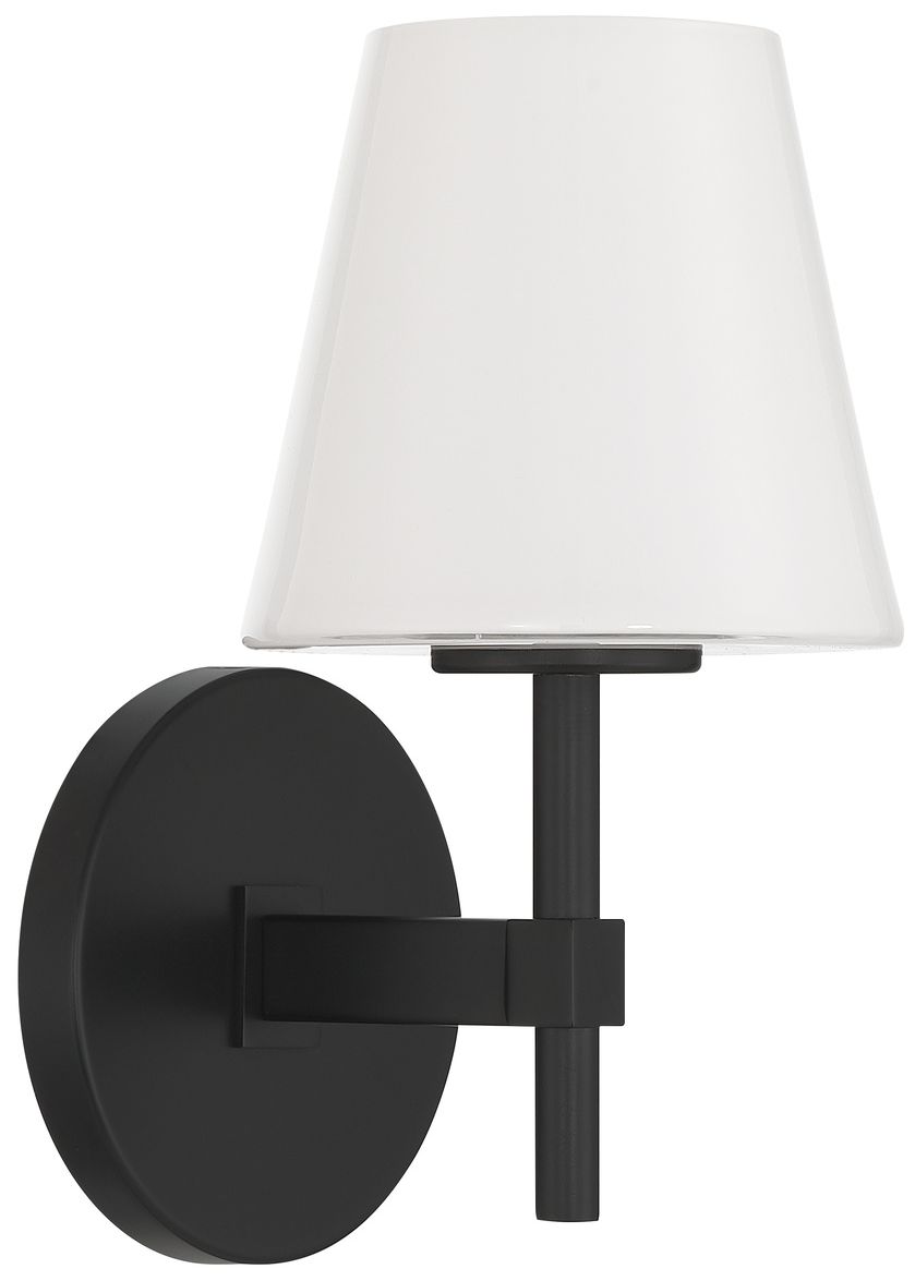 Image 3 Crystorama Colton 6in.  Black Sconce more views