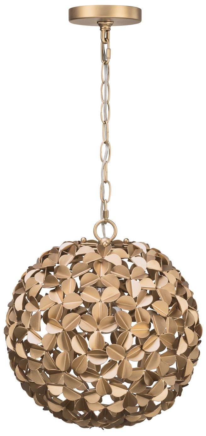 Image 2 Crystorama Cora 13'' Soft Gold Chandelier more views
