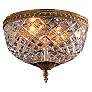 Crystorama Crystal 10" Wide Flushmount Traditional Ceiling Light