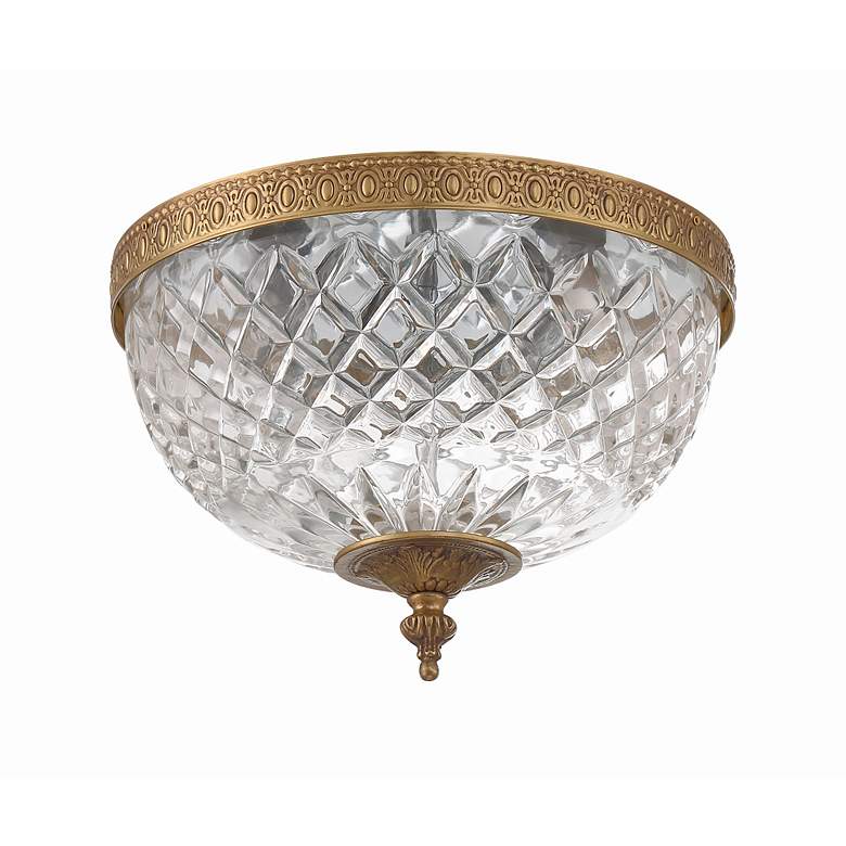 Image 3 Crystorama Crystal 10" Wide Flushmount Traditional Ceiling Light more views