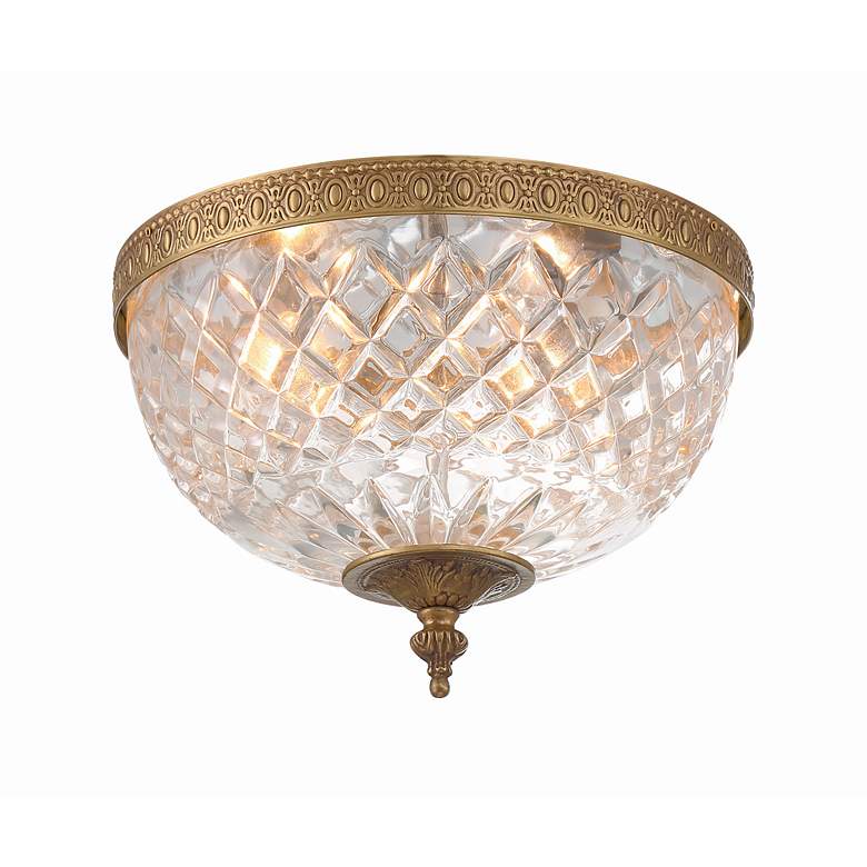 Image 4 Crystorama Crystal 10" Wide Flushmount Traditional Ceiling Light more views