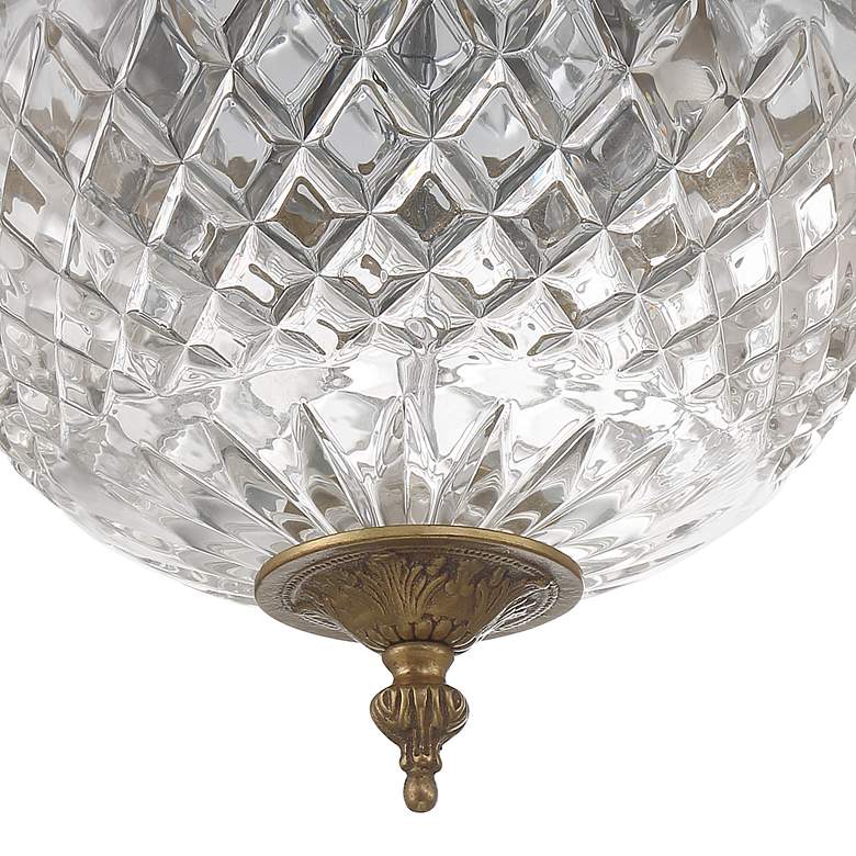 Image 6 Crystorama Crystal 10" Wide Flushmount Traditional Ceiling Light more views