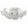 1_Crystorama Cut Crystal Flower 16" Wide Six-Light Ceiling Light Fixture
