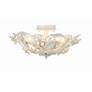 5_Crystorama Cut Crystal Flower 16" Wide Six-Light Ceiling Light Fixture more views