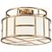 Crystorama Danielson 16 1/2" Wide Vibrant Gold Ceiling Light