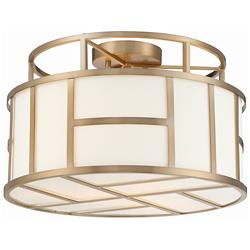 Crystorama Danielson 16 1/2" Wide Vibrant Gold Ceiling Light