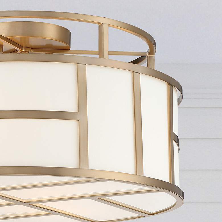 Image 3 Crystorama Danielson 16 1/2" Wide Vibrant Gold Ceiling Light more views