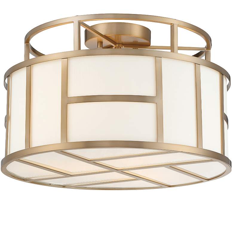 Image 4 Crystorama Danielson 16 1/2" Wide Vibrant Gold Ceiling Light more views