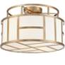 4_Crystorama Danielson 16 1/2" Wide Vibrant Gold Ceiling Light more views