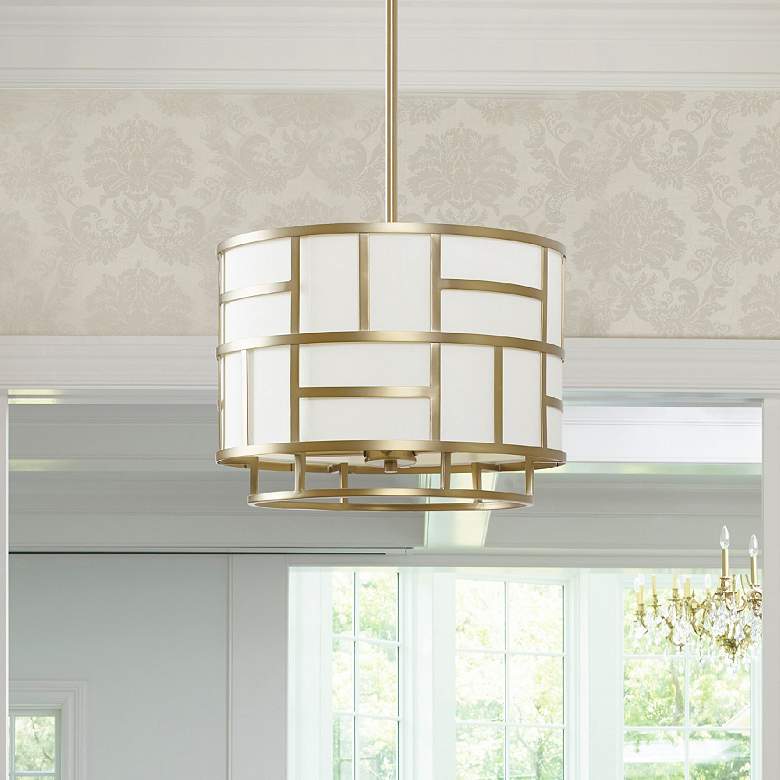 Image 1 Crystorama Danielson 16 3/4" Wide Vibrant Gold Chandelier