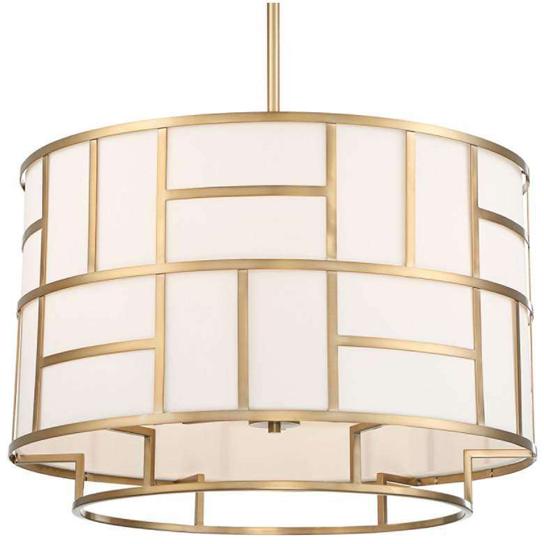 Image 2 Crystorama Danielson 24 3/4 inch Wide Vibrant Gold Chandelier
