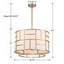 6_Crystorama Danielson 24 3/4" Wide Vibrant Gold Chandelier more views