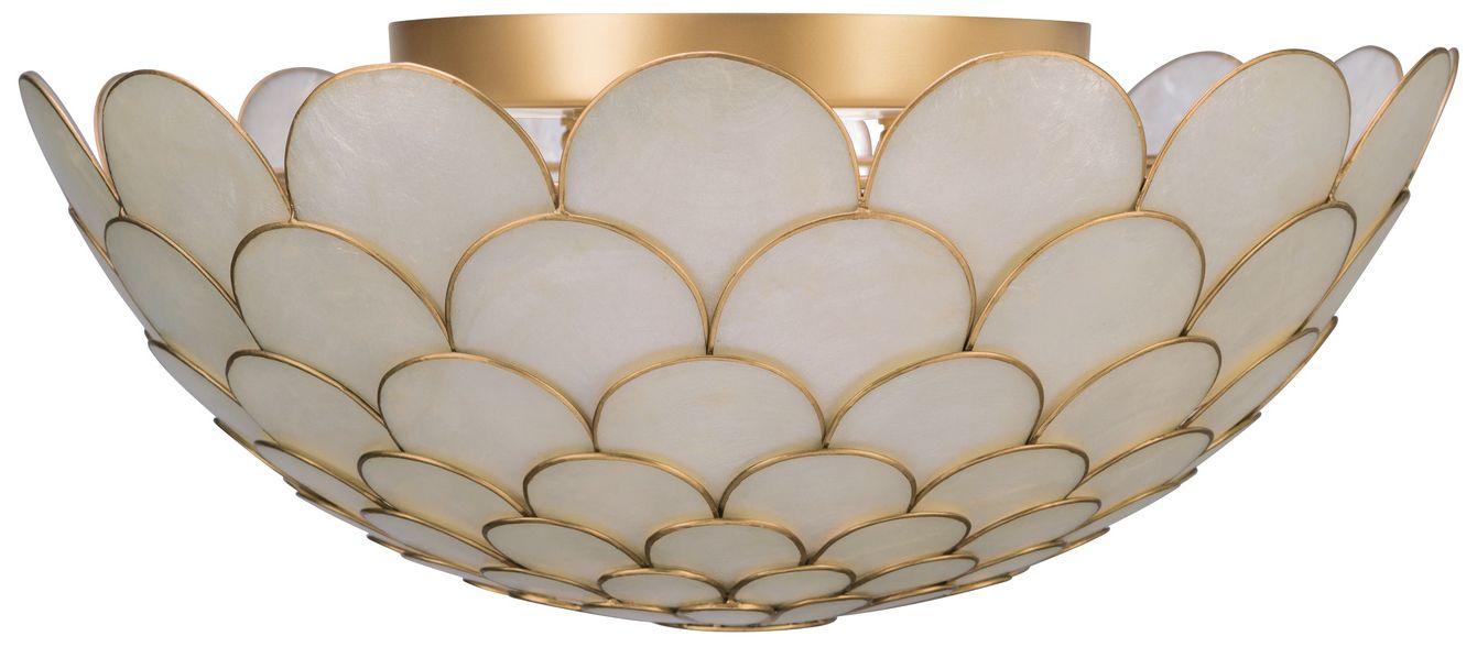 Thumbnail3 of Crystorama Darby 16'' LED Soft Gold Semi Flush Mount more views