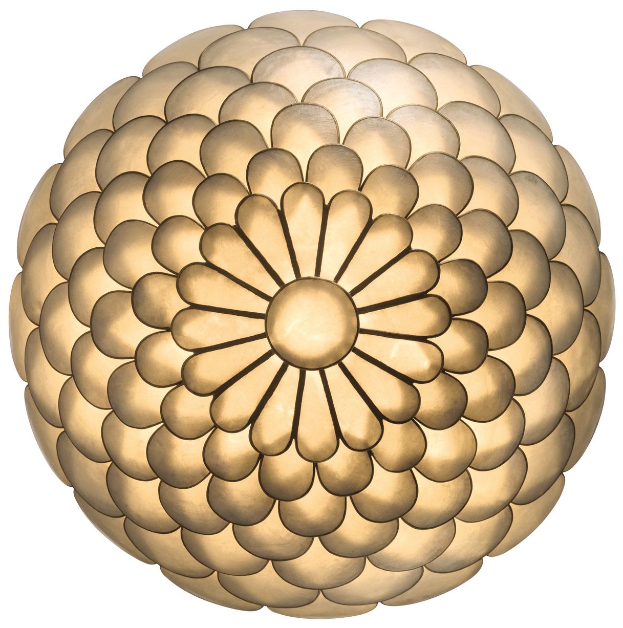 Crystorama Darby 16'' LED Soft Gold Semi Flush Mount