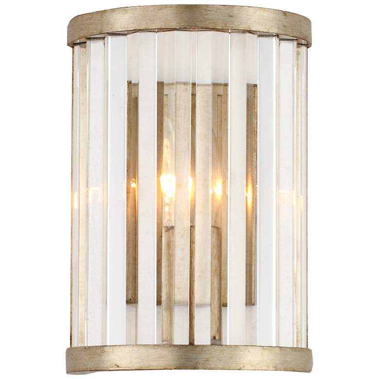 Image 1 Crystorama Darcy 10" High Distressed Twilight Wall Sconce