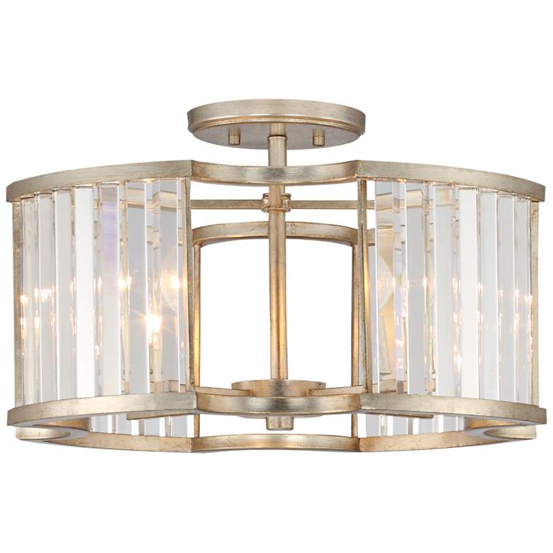 Image 1 Crystorama Darcy 18" Wide Distressed Twilight Ceiling Light