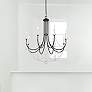 1_Crystorama Delilah 31 1/2"W Matte Black 8-Light Chandelier
