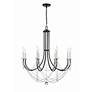 4_Crystorama Delilah 31 1/2"W Matte Black 8-Light Chandelier more views