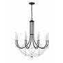 5_Crystorama Delilah 31 1/2"W Matte Black 8-Light Chandelier more views