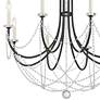 6_Crystorama Delilah 31 1/2"W Matte Black 8-Light Chandelier more views