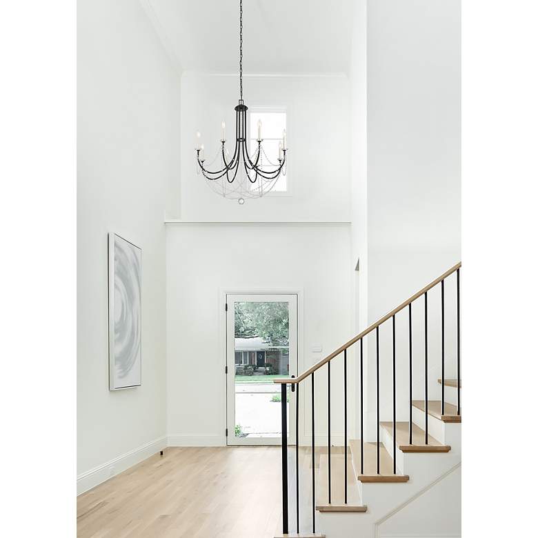 Image 7 Crystorama Delilah 31 1/2"W Matte Black 8-Light Chandelier more views