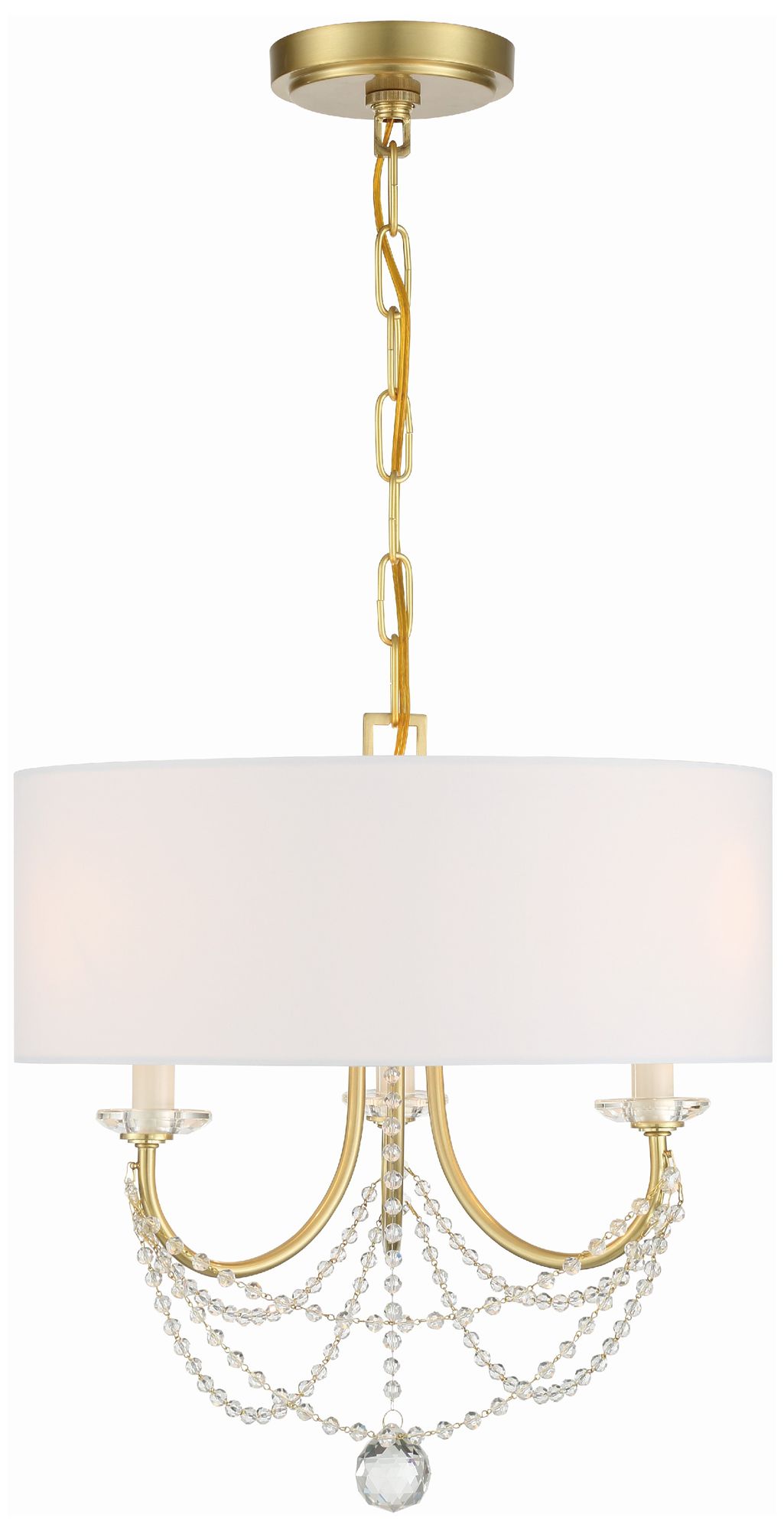 Crystorama Delilah Brass - Antique Brass Collection