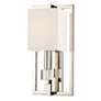 4_Crystorama Dixon 15"H Polished Nickel 1-Light Wall Sconce more views