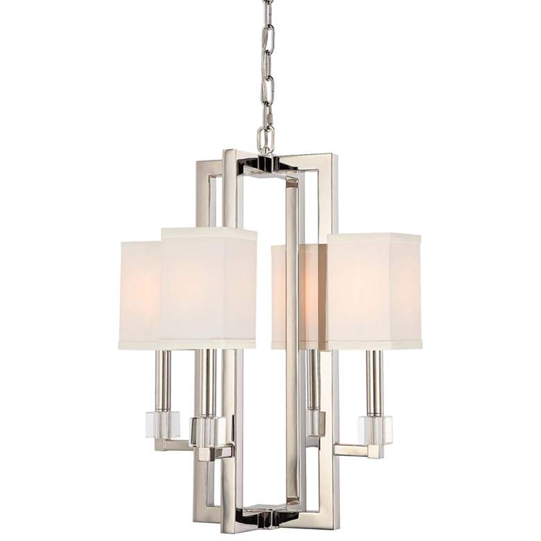 Image 1 Crystorama Dixon 18 1/2" Wide Polished Nickel Chandelier