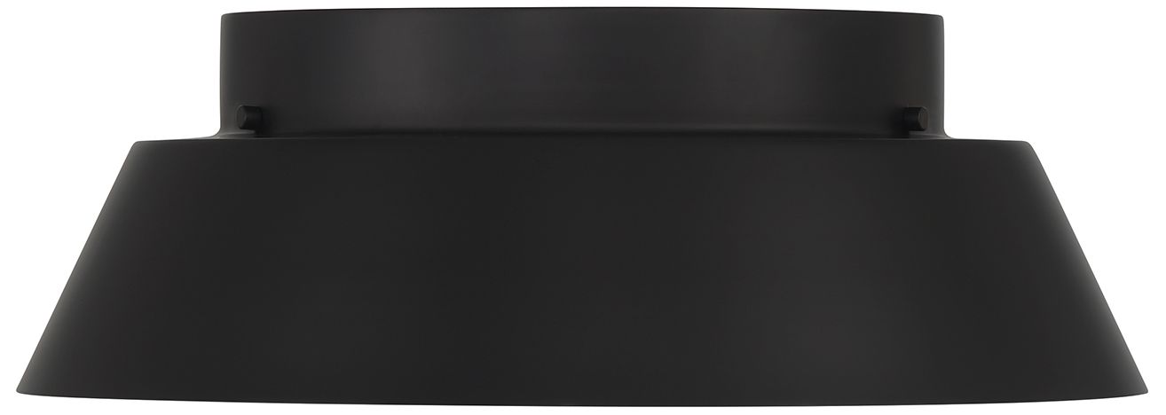 Image 3 Crystorama Donoven 15'' LED Matte Black + Gold Flush Mount more views