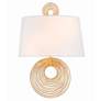 1_Crystorama Doral 14" High Renaissance Gold Wall Sconce