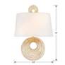 5_Crystorama Doral 14" High Renaissance Gold Wall Sconce more views
