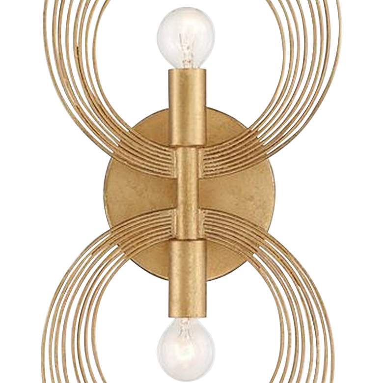 Image 3 Crystorama Doral 16 1/4 inch High 2-Light Renaissance Gold Sconce more views