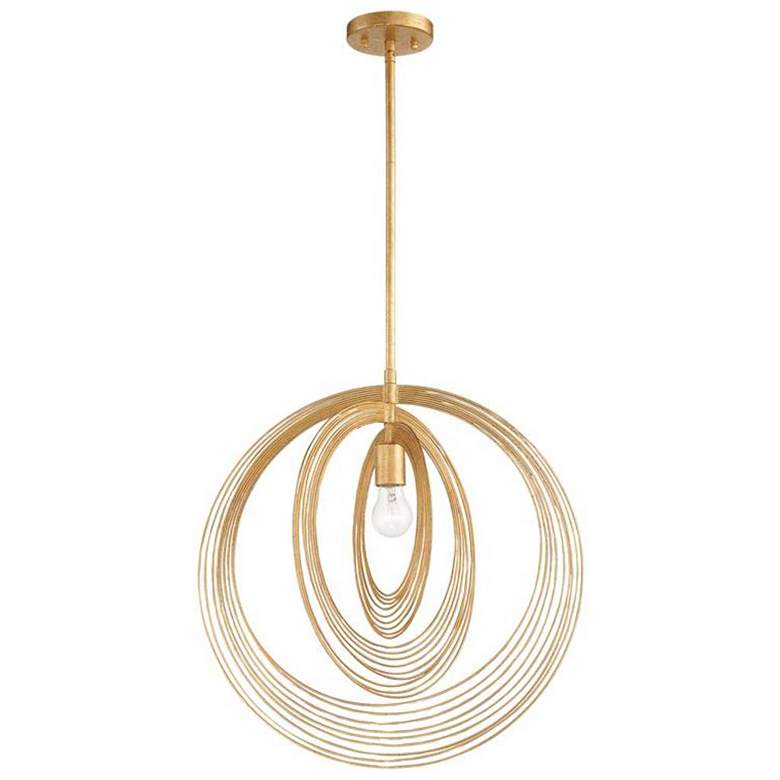 Image 2 Crystorama Doral 20" Wide Renaissance Gold Pendant Light